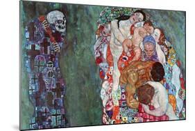 Death and Life-Gustav Klimt-Mounted Art Print