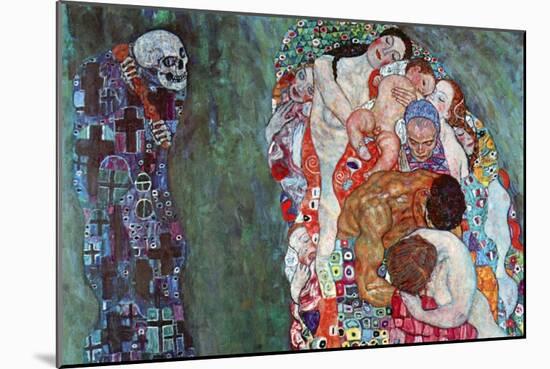 Death and Life-Gustav Klimt-Mounted Premium Giclee Print