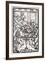 Death and the Devil Come for the Card Player, Engraved by Georg Scharffenberg, from 'Der Todten…-Hans Holbein the Younger-Framed Giclee Print