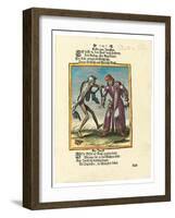 Death and the Lawyer, C.1700-1725-Matthaus Merian The Elder-Framed Giclee Print