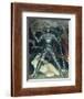 Death and the Maiden, 1910s-Nikolai Konstantinovich Kalmakov-Framed Giclee Print