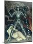 Death and the Maiden, 1910s-Nikolai Konstantinovich Kalmakov-Mounted Giclee Print