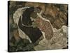 Death and the Maiden (Mann Und Madchen), 1915-Egon Schiele-Stretched Canvas