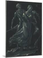 Death and the Maiden-Hans Leu-Mounted Lithograph