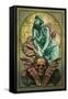 Death and the Maiden-Lantern Press-Framed Stretched Canvas