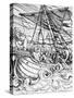 Death and the Sailor, from 'The Dance of Death', Engraved by Hans Lutzelburger, C.1538-Hans Holbein the Younger-Stretched Canvas