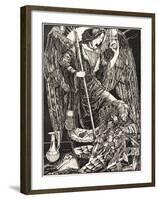 Death and the Soldier-Patten Wilson-Framed Giclee Print