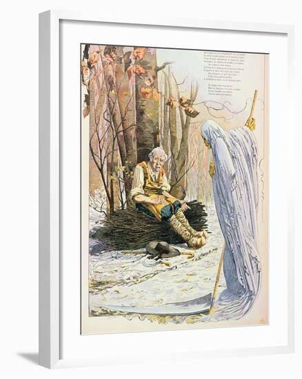 Death and the Woodcutter, from 'Fables'-null-Framed Giclee Print