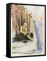 Death and the Woodcutter, from 'Fables'-null-Framed Stretched Canvas