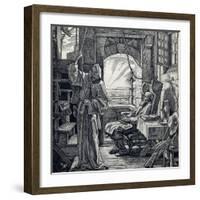 Death as Friend, 1851-Alfred Rethel-Framed Giclee Print
