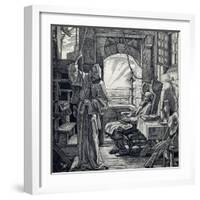 Death as Friend, 1851-Alfred Rethel-Framed Giclee Print