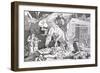 Death as Victor, from 'Another Dance of Death' Published by Georg Wigand in Leipzig, 1849-Alfred Rethel-Framed Giclee Print