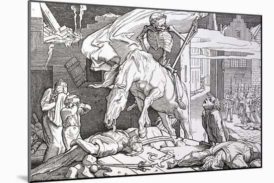 Death as Victor, from 'Another Dance of Death' Published by Georg Wigand in Leipzig, 1849-Alfred Rethel-Mounted Giclee Print