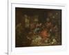 Death at the Usurer (Oil on Canvas)-Leonard Bramer-Framed Giclee Print