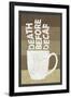 Death Before Decaf Coffee-null-Framed Art Print