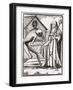 Death Comes to the Abbess, from 'Der Todten Tanz', Published Basel, 1843-null-Framed Giclee Print