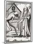 Death Comes to the Abbess, from 'Der Todten Tanz', Published Basel, 1843-null-Mounted Giclee Print