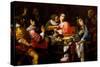 Death Comes to the Banquet Table (Memento Mor), C. 1635-Giovanni Martinelli-Stretched Canvas