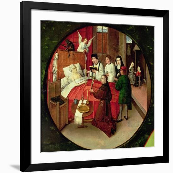 Death, Detail from the Table of the Seven Deadly Sins and the Four Last Things-Hieronymus Bosch-Framed Giclee Print