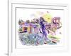 Death in Sneakers-Josh Byer-Framed Giclee Print