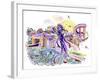 Death in Sneakers-Josh Byer-Framed Giclee Print