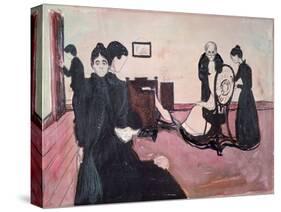 Death in the Sickroom-Edvard Munch-Stretched Canvas