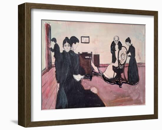 Death in the Sickroom-Edvard Munch-Framed Giclee Print