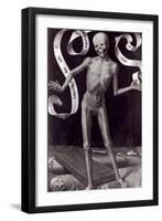 Death, Left Hand Panel from the Triptych of Earthly Vanity and Divine Salvation, c.1485-Hans Memling-Framed Giclee Print