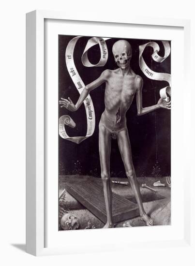 Death, Left Hand Panel from the Triptych of Earthly Vanity and Divine Salvation, c.1485-Hans Memling-Framed Giclee Print