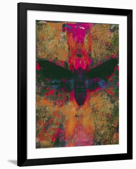 Death Moth Collage, 2016-David McConochie-Framed Giclee Print