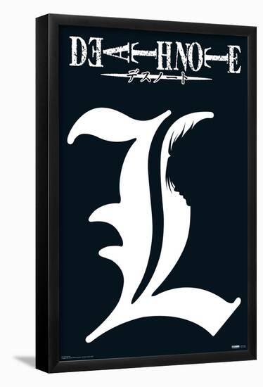 Death Note - L Symbol-Trends International-Framed Poster