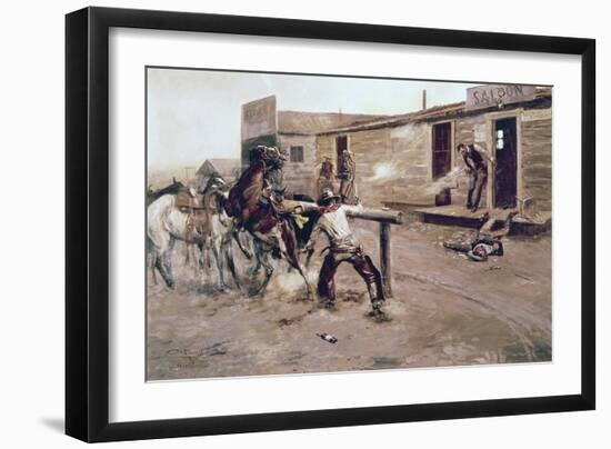 Death of a Gambler-Celia Russell-Framed Giclee Print