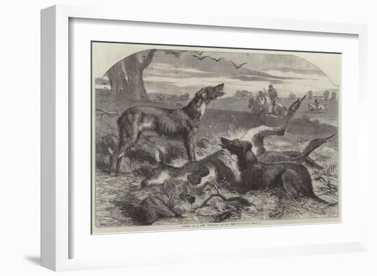 Death of a Red Forester or Old Man Kangaroo-Harrison William Weir-Framed Giclee Print