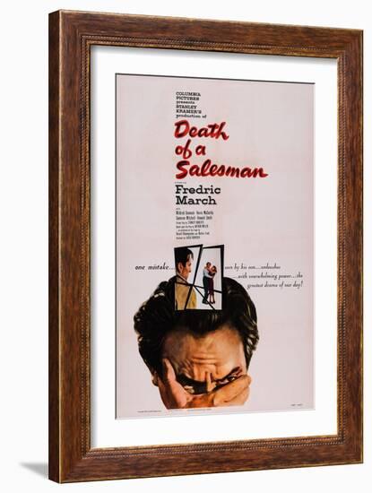 Death of a Salesman, Fredric March, 1951-null-Framed Art Print