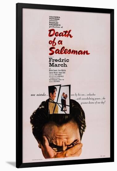 Death of a Salesman, Fredric March, 1951-null-Framed Art Print