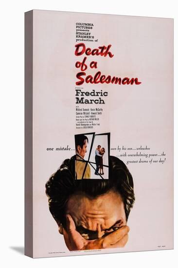 Death of a Salesman, Fredric March, 1951-null-Stretched Canvas