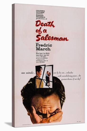 Death of a Salesman, Fredric March, 1951-null-Stretched Canvas