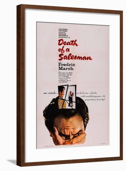 Death of a Salesman, Fredric March, 1951-null-Framed Art Print