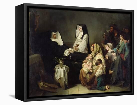 Death of a Sister of Charity, 1850-Isidore Pils-Framed Stretched Canvas