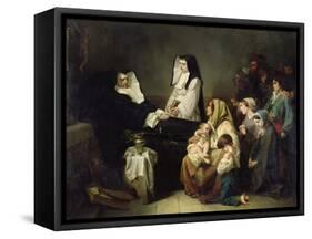 Death of a Sister of Charity, 1850-Isidore Pils-Framed Stretched Canvas