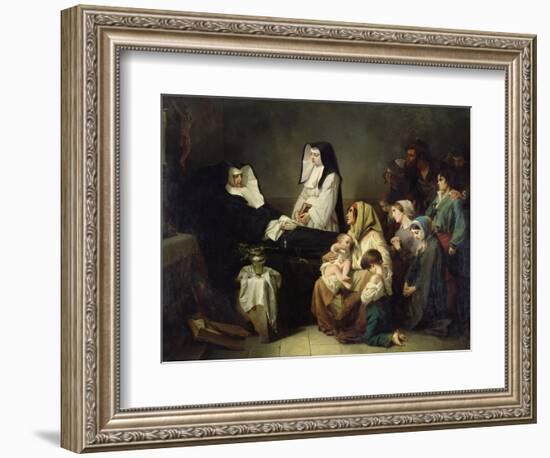 Death of a Sister of Charity, 1850-Isidore Pils-Framed Giclee Print