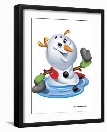 Death of a Snowman-Olga And Alexey Drozdov-Framed Photographic Print