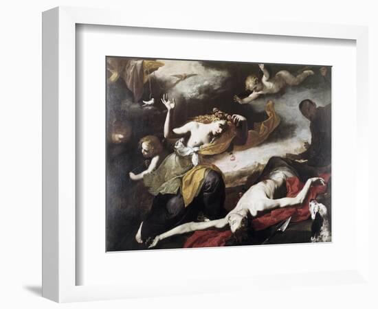 Death of Adonis-Jusepe de Ribera-Framed Giclee Print