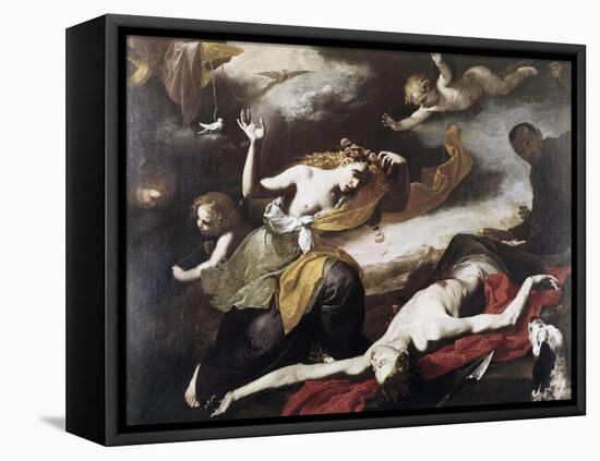 Death of Adonis-Jusepe de Ribera-Framed Stretched Canvas