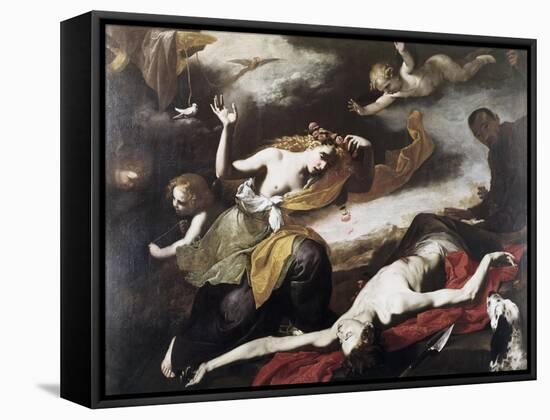 Death of Adonis-Jusepe de Ribera-Framed Stretched Canvas