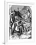 Death of Alaric I, King of the Visigoths at Cosenza, Italy, 410-null-Framed Giclee Print