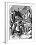 Death of Alaric I, King of the Visigoths at Cosenza, Italy, 410-null-Framed Giclee Print