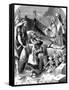 Death of Alaric I, King of the Visigoths at Cosenza, Italy, 410-null-Framed Stretched Canvas