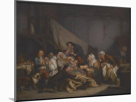 Death of an Old Man-Jean Baptiste Greuze-Mounted Giclee Print