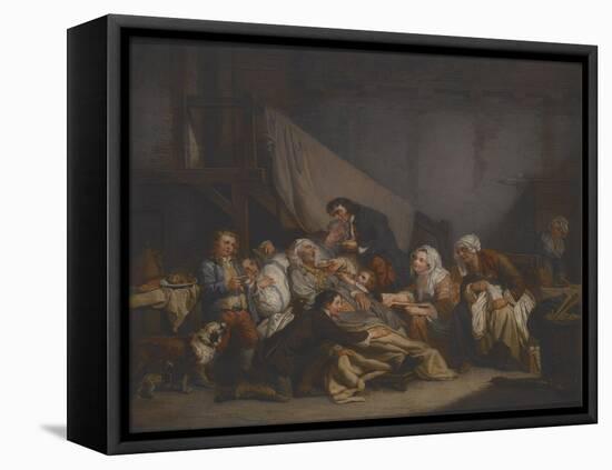 Death of an Old Man-Jean Baptiste Greuze-Framed Stretched Canvas